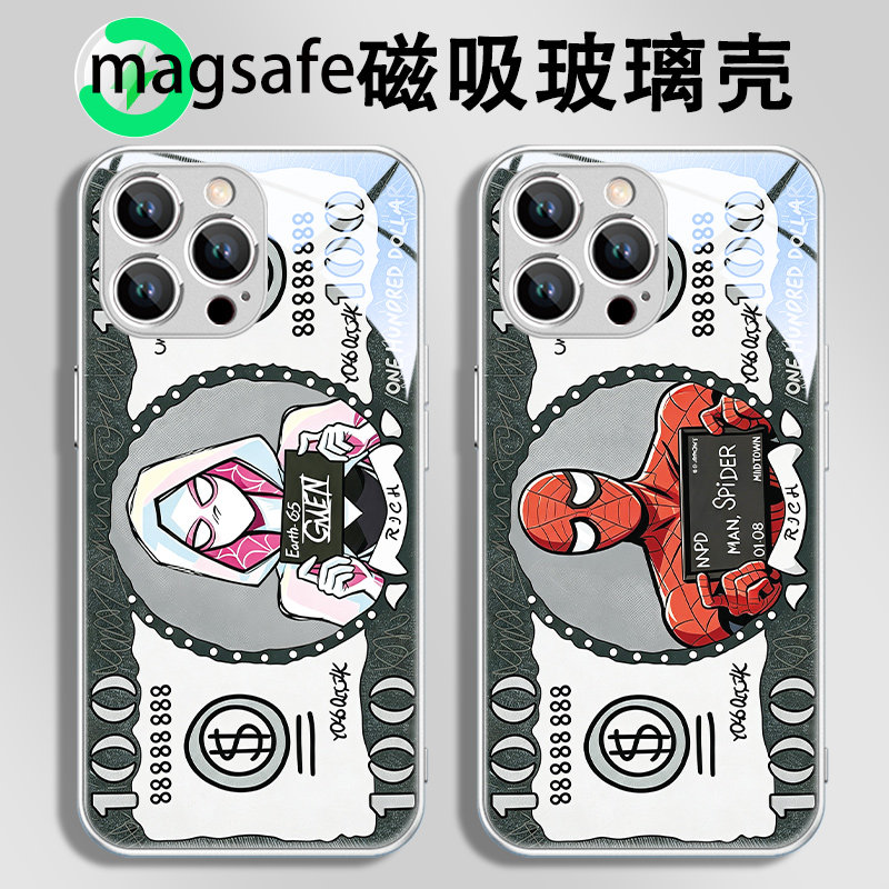蜘蛛侠情侣适用苹果17磁吸手机壳图片