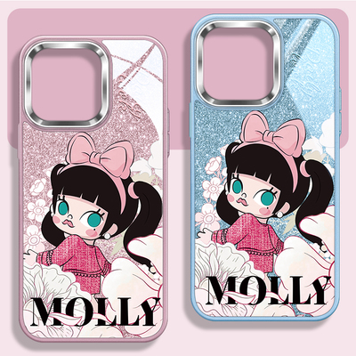 molly茉莉不包镜头玻璃手机壳