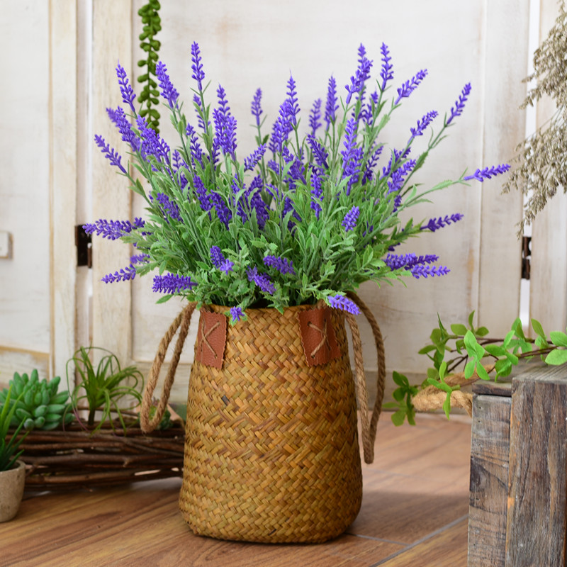 普罗旺斯薰衣草仿真花大把束塑料假花 客厅桌面摆件装饰道具