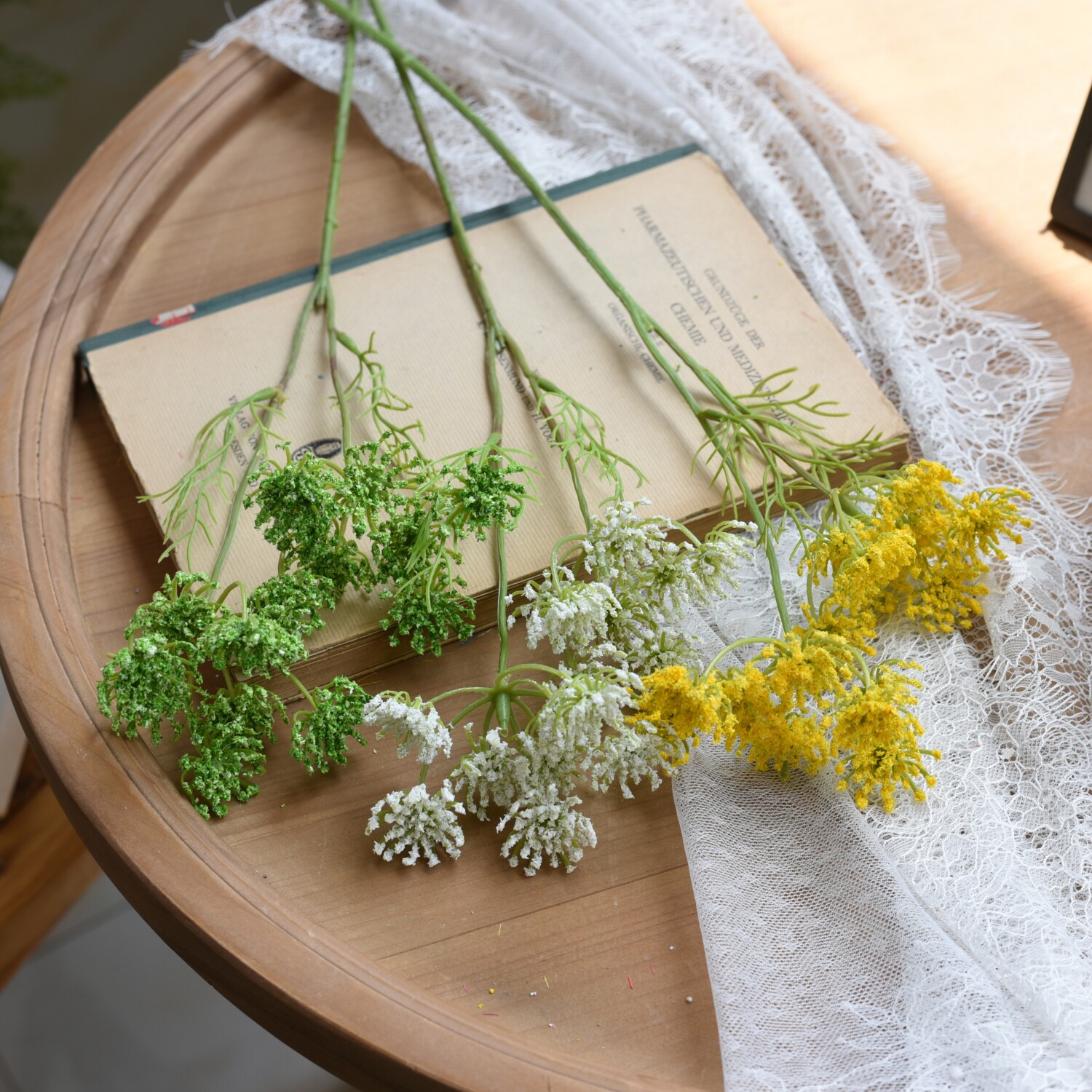 欧式假花蕾丝花绿植室内餐厅样板房软装饰品花卉客厅插花摆放花艺