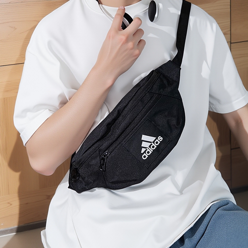正品斜背包阿迪达斯2024新款男女