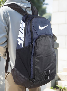 耐克书包双肩包高中大容量初中学生男nike气垫背包男生bz9803-410