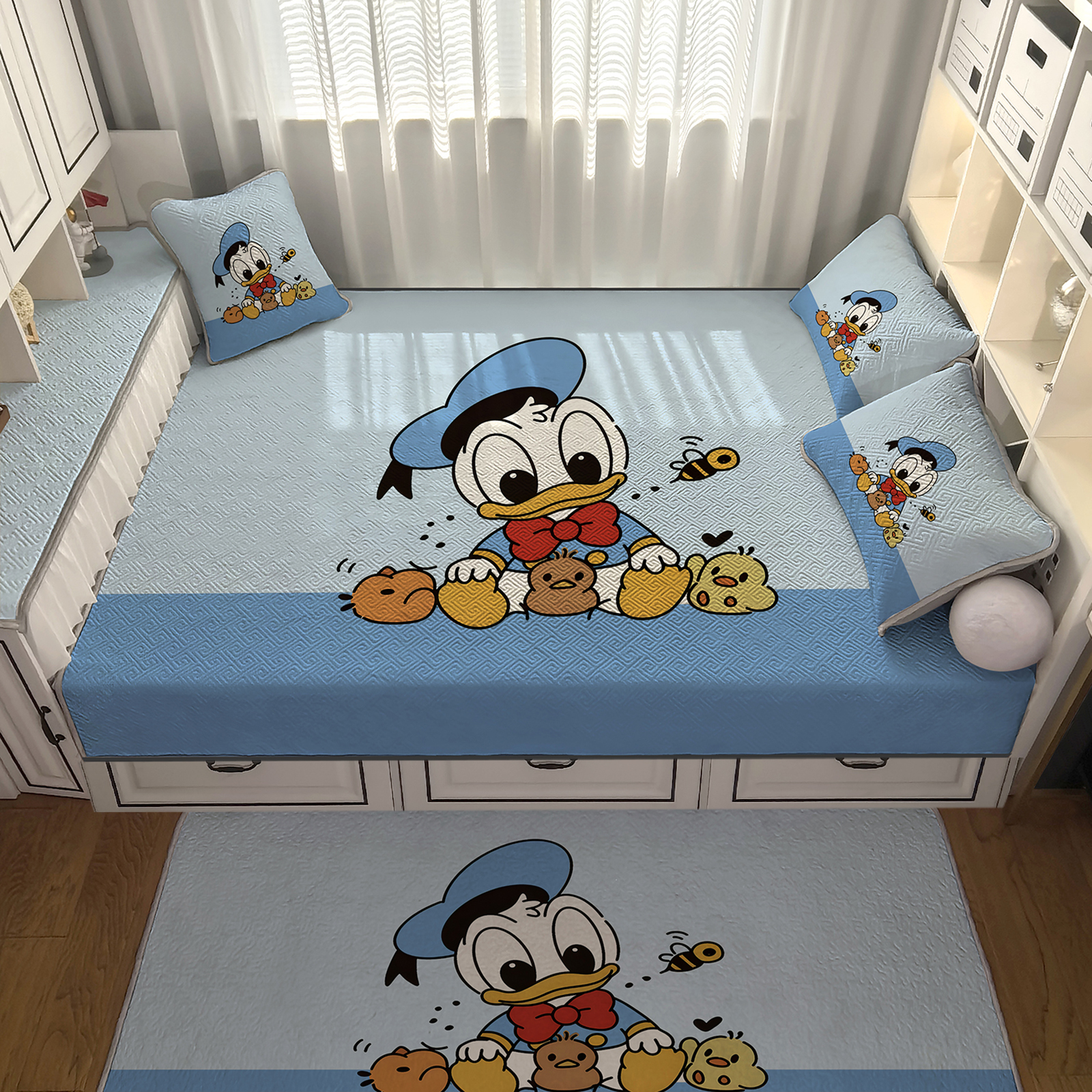榻榻米床盖四季通用定制专用床笠防滑专用大床单2025新款卡通儿童