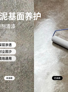 界面剂罩面漆水泥面墙地防起灰固起沙渗透混凝土固化剂清漆处理剂