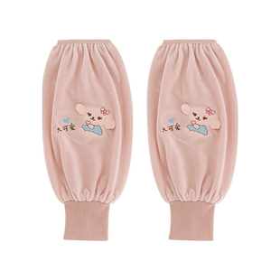 儿童袖套秋冬季宝宝防污耐脏套袖男女童可爱保暖防风束口长款护袖