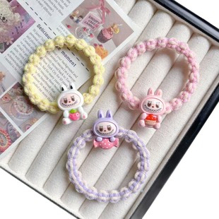 2025拉布布卡通儿童发圈女童扎高马尾头发绳小女孩高弹性橡皮筋