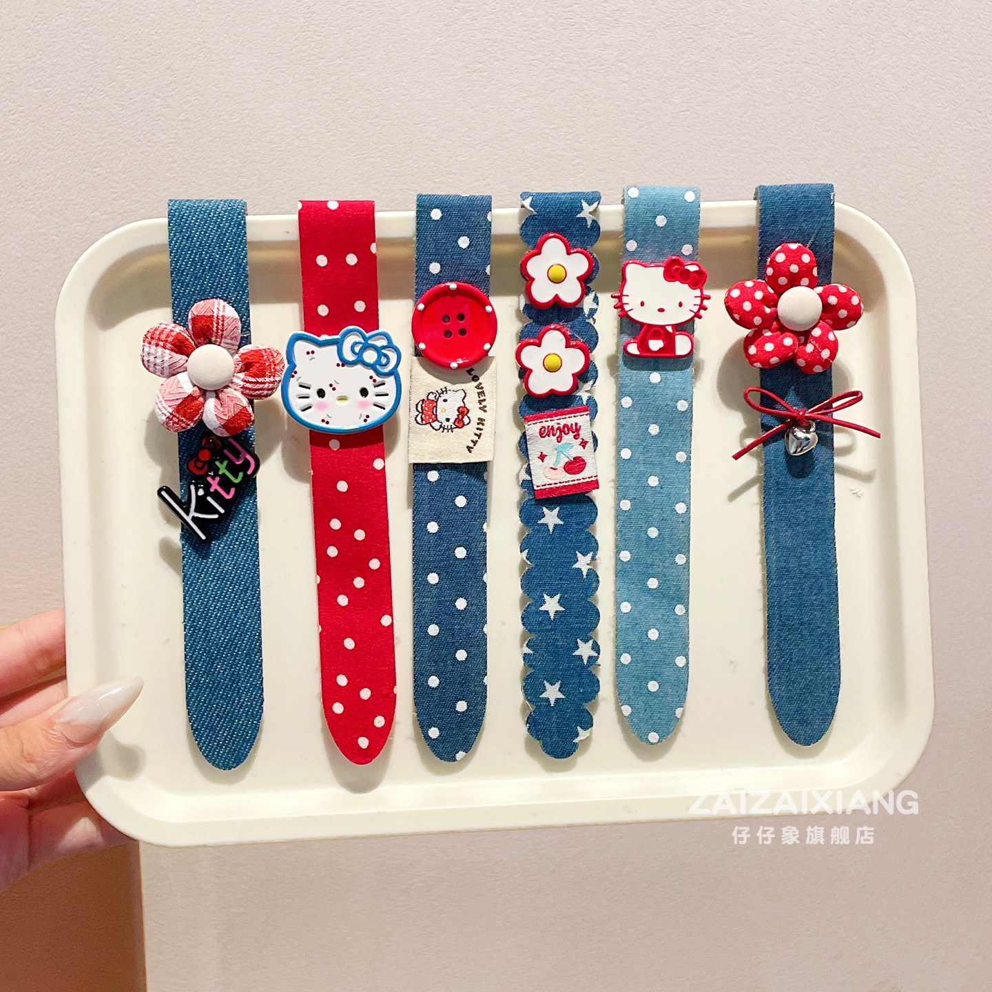 卡通儿童发带刘海贴碎发整理神器