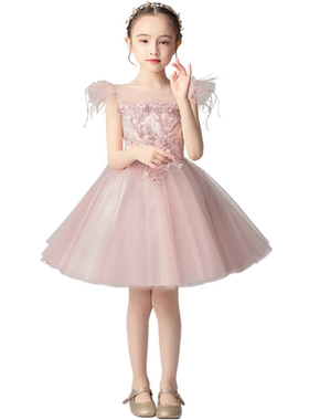 女童公主裙蓬蓬小孩花