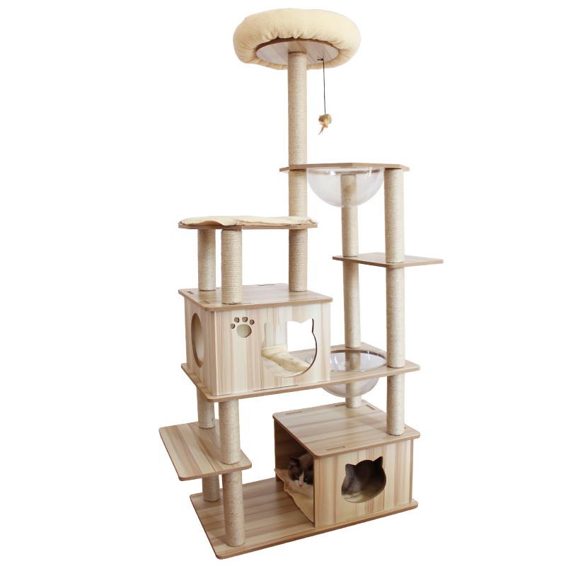 猫爬架猫窝猫树一体猫架子猫抓柱不占地高层太空舱大型宠物猫用品