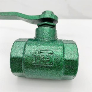 铸铁丝扣球阀螺纹铁球阀p绿球阀烤漆球阀工程用铁阀门4分6分1寸2