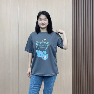 女装 2023新款 爆款 胖妹妹韩版 上衣 加肥大码 宽松网红短袖 T恤女夏季