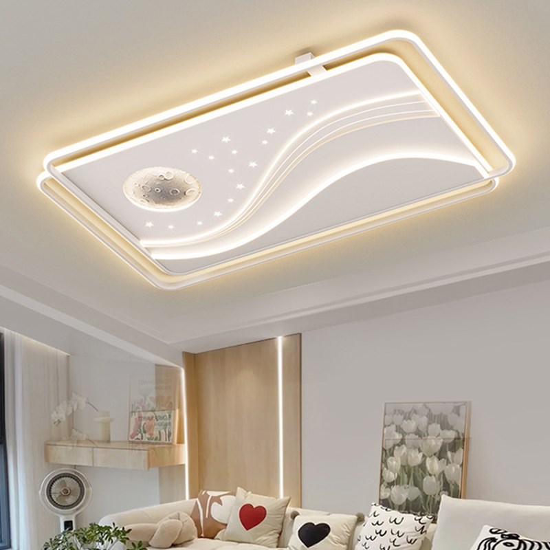 客厅主灯2025新款平板大灯年轻人卧室灯轻奢高级感主卧吸顶灯流行