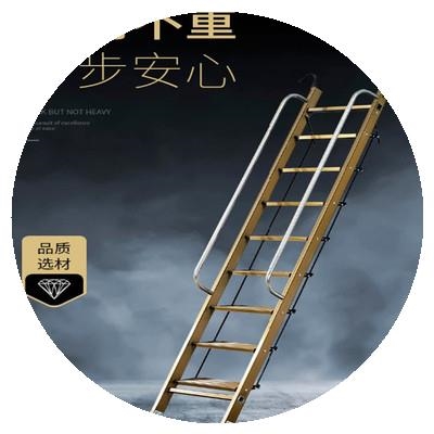 隐形 阁楼升降楼梯子家用室内伸缩别墅复式 升降扶梯隐藏天台二楼