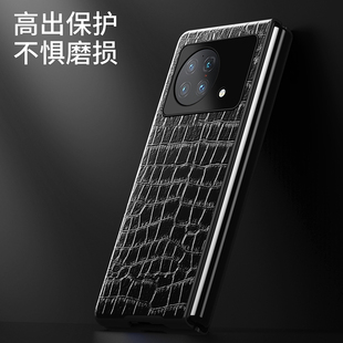适用于 vivo xfold手机壳鳄鱼纹真牛皮全包vivi XFOLD1代前后超薄防摔时尚个性vovoxfold个性保护套