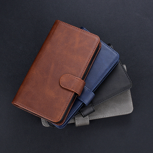 适用于OPPOFindx9手机壳搭扣皮套findx9pro保护套前后吸磁PLG110老人PLG120全包插卡支架防摔男女架钱包款