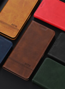 适用于vivoX100s手机壳真皮vivox300s保护套前后对吸X100spro插卡支架皮套V2309A全包2324防摔200pro复古磨砂