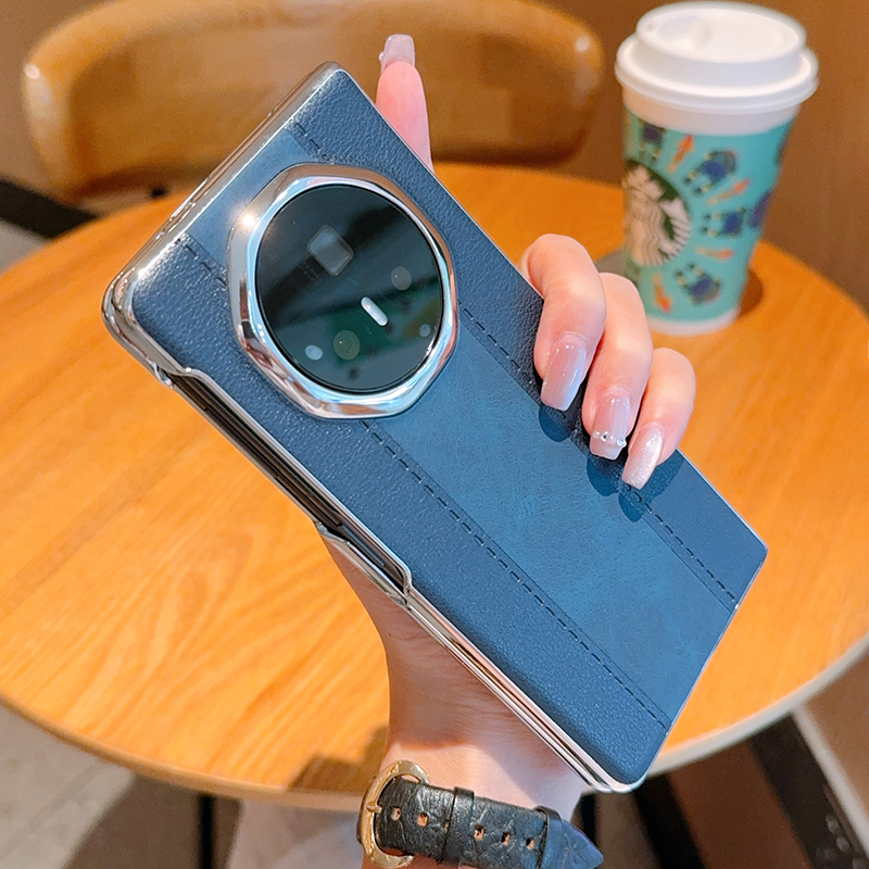 适用于荣耀Magic V3手机壳仿原拼接majicv3魔术秒变超跑电镀边高档皮质magic V3折叠屏全包防摔超薄保护套潮