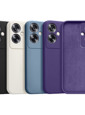 适用OPPOA2纯色液态硅胶手机壳