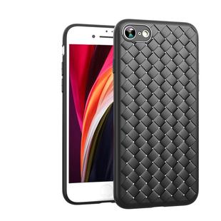 仙阁里适用于苹果7plus 外壳 8plus手机壳ip7 8超薄透气BV编织散热保护套全包防摔仿皮质硅胶套简约纯色个性
