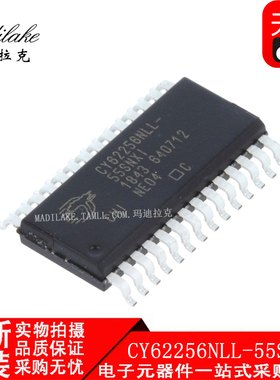 全新原装CY62256NLL-55SNXI SOP28存储器IC丝印CY62256NLL-55SNXI