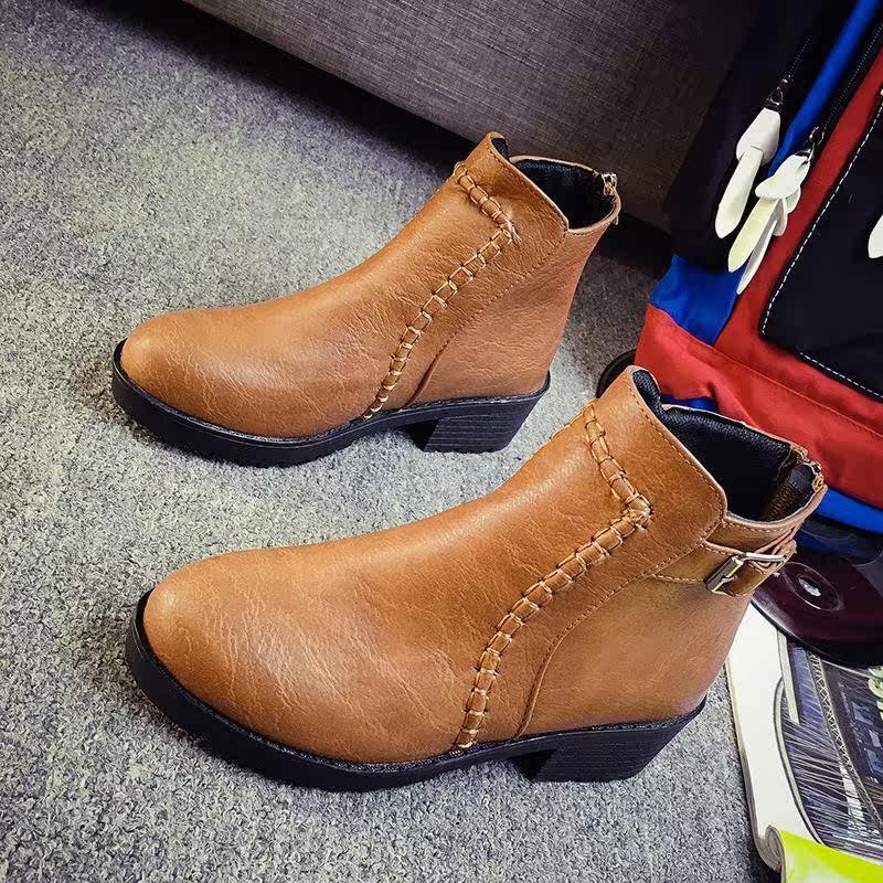Ladies Chelsea boots Women Vintage shoes girls ankle boots在类目 女鞋, 靴子中 - 来自Buy2taobao.com提供专业的淘宝代购服务