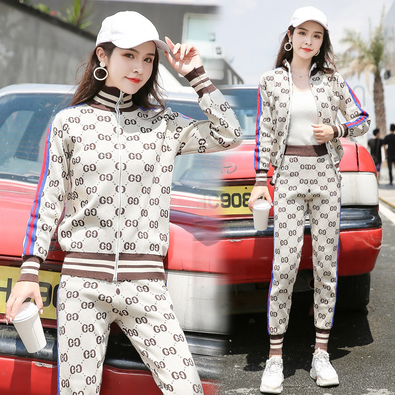 2019 Autumn and winter new pattern Korean Edition leisure time knitting Athletic Wear suit Hong Kong flavor Western style mlb fashion Two piece setin the Play mode/Anime/Periphery/cos/Board games ,  Cosplay Apparel/Props/Service ,  Cosplay Women  category - from Buy2taobao.com to provide professional Taobao agent buy service