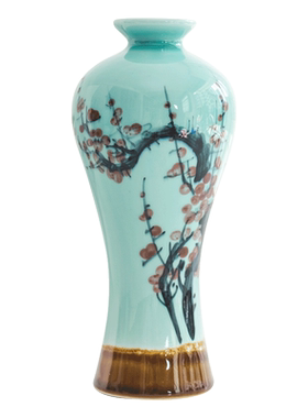 客厅陶瓷新中式风复古水培插花