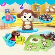 Tipping Monkey Puppy Cân bằng Khai sáng cho trẻ Toán học Học thêm sớm và phép trừ Đồ chơi giáo dục Mầm non Quy mô số - Trò chơi cờ vua / máy tính để bàn cho trẻ em