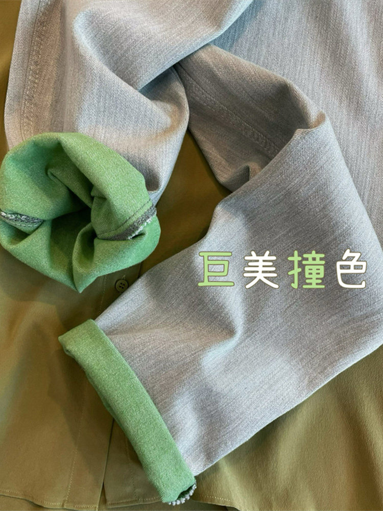 高级感牛仔裤女2022年秋季新款网红爆款小个子高腰垂感九分裤显瘦