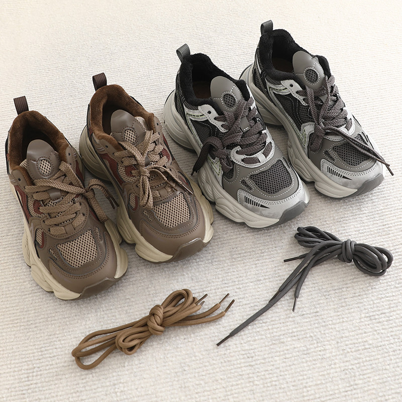 柜子890+！增高6.5cm！秋冬加绒保暖时髦复古老爹鞋休闲运动鞋女,女鞋,老爹鞋,淘宝优惠券,粉丝福利购,淘宝优惠卷