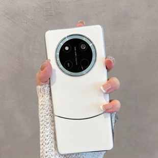 适用于华为荣耀x60pro手机壳新款 女高级感男纯色皮纹 brp一an00简约半包硬壳x6opro不包镜头叉60xpro超薄时尚