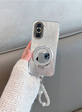 适用于华为nova10手机壳novo10se女hinova10pro新款nco一al00高级感bne-aloo带支架nava智选hi手绳镜子note10