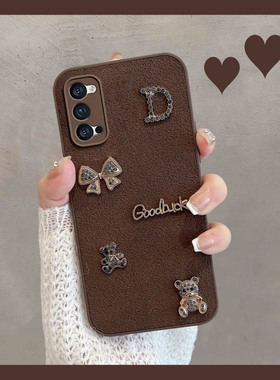 适用于opporeno4手机壳0pp0reno4pro5g新款女opopreno45g可爱oppo复古opreno4p创意opporeon全包防摔opporone