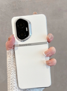 适用于华为荣耀300手机壳honor300pro新款amm一an00简约amp-anoo时尚x300女款p300por皮纹高级感硬壳纯色三百