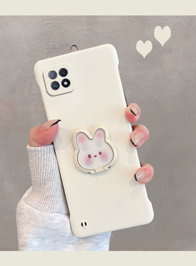 适用于oppoa72手机壳a53新款oppa72n无边框pdyt20半包pecm30女pdym20opa53兔子725g带支架0pp0a72硬壳5g 535g