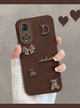 适用于华为荣耀50手机壳nova9新款hinova9pro女nth一an00可爱novo9por五零hi曲屏nava复古note9p全包n9防摔套