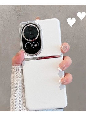 适用于华为nova13手机壳novo12pro新款n12ultra简约nava时尚nowa女款n0va皮纹navo高级感note12por白色硬壳u