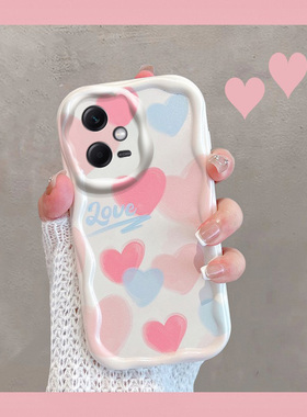 适用于红米note12手机壳noto12pro新款nont12por+爱心n0te12tpro女ins十全包防摔tpor心形软壳redminote125g