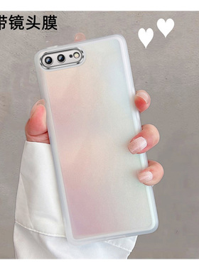 适用于苹果8plus手机壳iphone7p带镜头膜a1661透明ip七spuls八rplus了i8新款i7简约ip7套splus软壳p8女q男p7