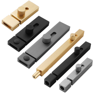 免打孔明插销木门防盗门拴房门卡扣卫生间锁扣试衣间反锁门闩粘贴