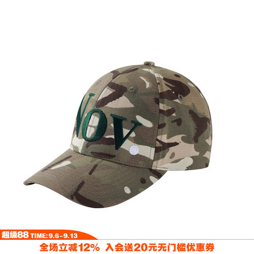 NOVACAM美式高街vintage重磅刺绣LOGO迷彩卡车帽国潮百搭cleanfit