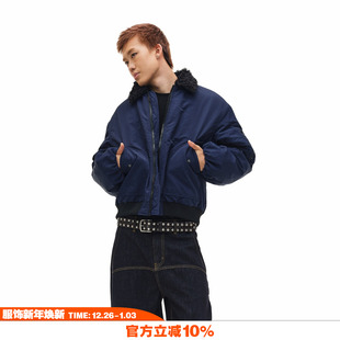 NOVACAM vibe毛领飞行夹克ma1棉服bomber保暖廓形外套 秋冬美式