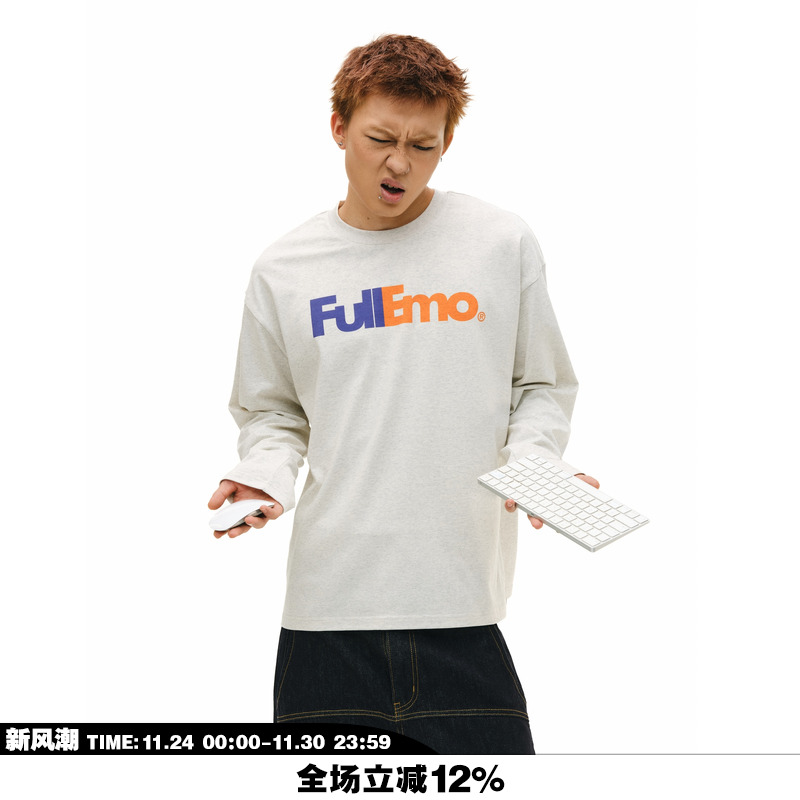 NOVACAM字母印花恶搞长袖