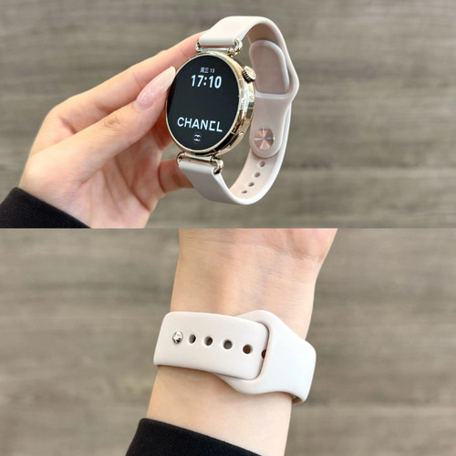 简约单钉硅胶适用华为gt65手表新款透气watch5/6柔软GT7pro腕带女