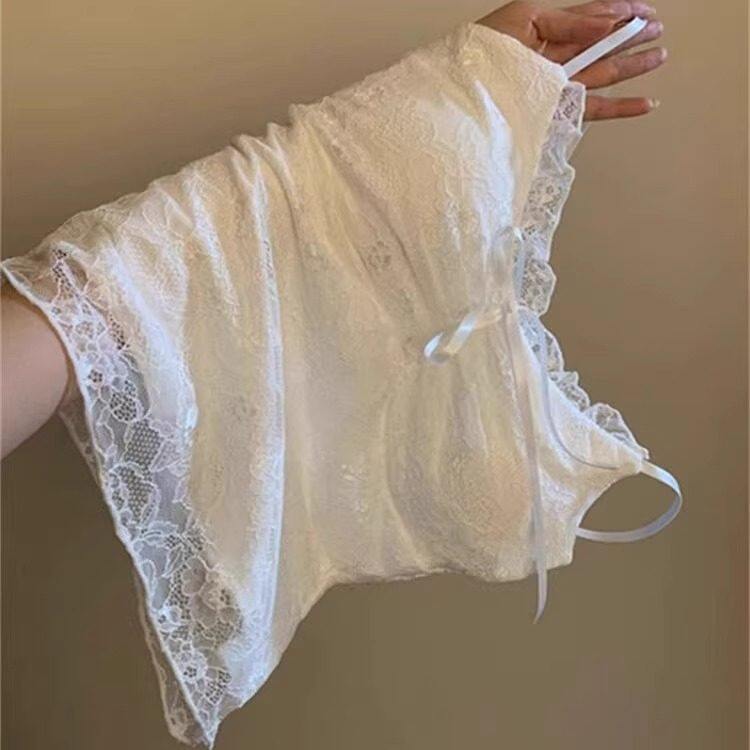 蕾丝吊带背心女白色带胸垫内搭
