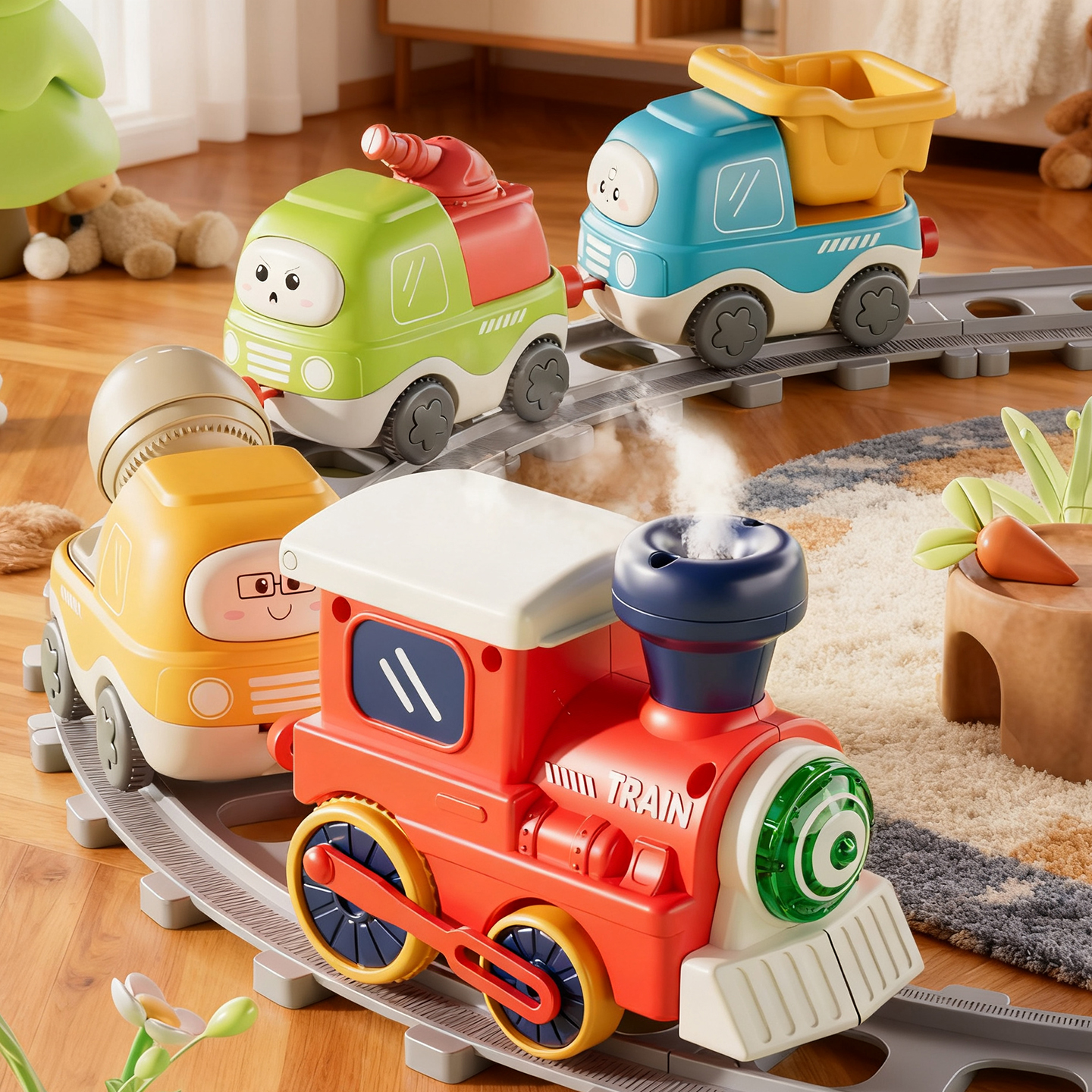 儿童小火车玩具轨道车