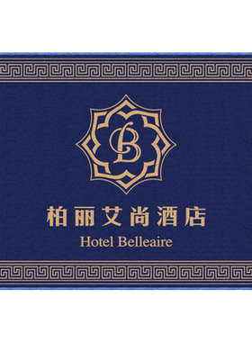 迎宾电梯地垫定制logo店铺商用