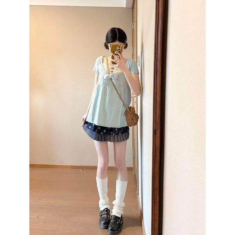 森女甜美风小清新薄款蝴