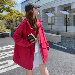 首发图新款 P175 玫红色冲锋衣外套 1319 K268 2C301 秋季