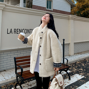 P205 新品 2611 设计感通勤皮毛一体外套保暖2C285 K308 首发